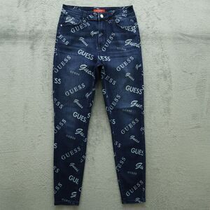 Guess Jeans Women's Size 28 Blue High-Rise Skinny Denim 27" Inseam Stretch